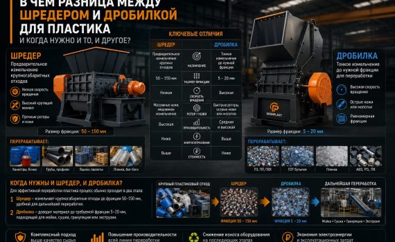 дробилка или шредер для пластика